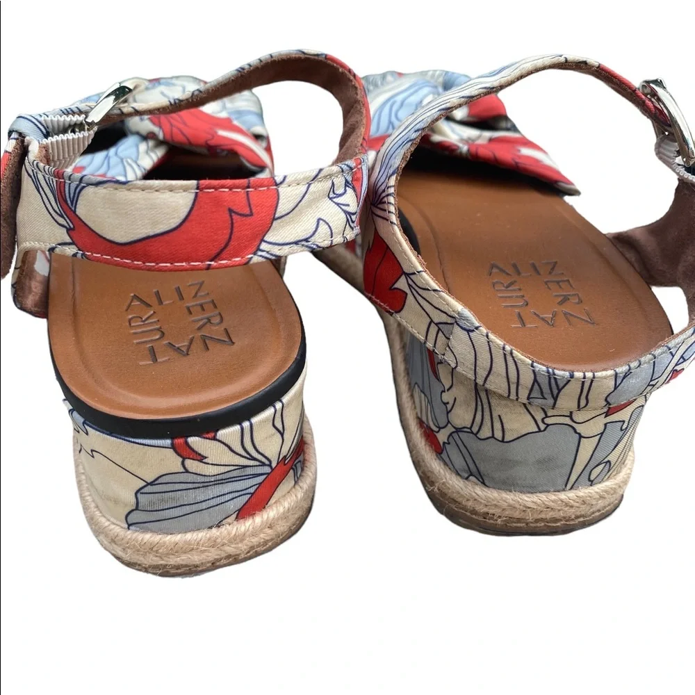 Naturalizer Floral Print Platform Sandals